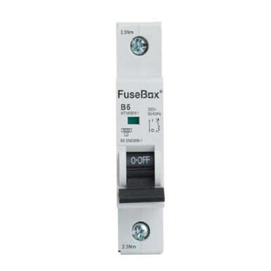 Further photograph of Fusebox MT06B101 10A B Curve Mcb 6Ka 1P