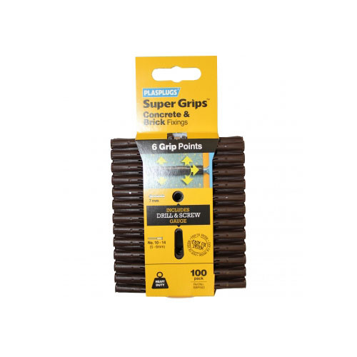 Photograph of Heavy Duty Brown Supergrips Clip Pack (100)