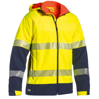 Further photograph of Bisley 2 Tone Hi-Vis Long Sleeved Jacket L