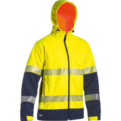 Further photograph of Bisley 2 Tone Hi-Vis Long Sleeved Jacket L