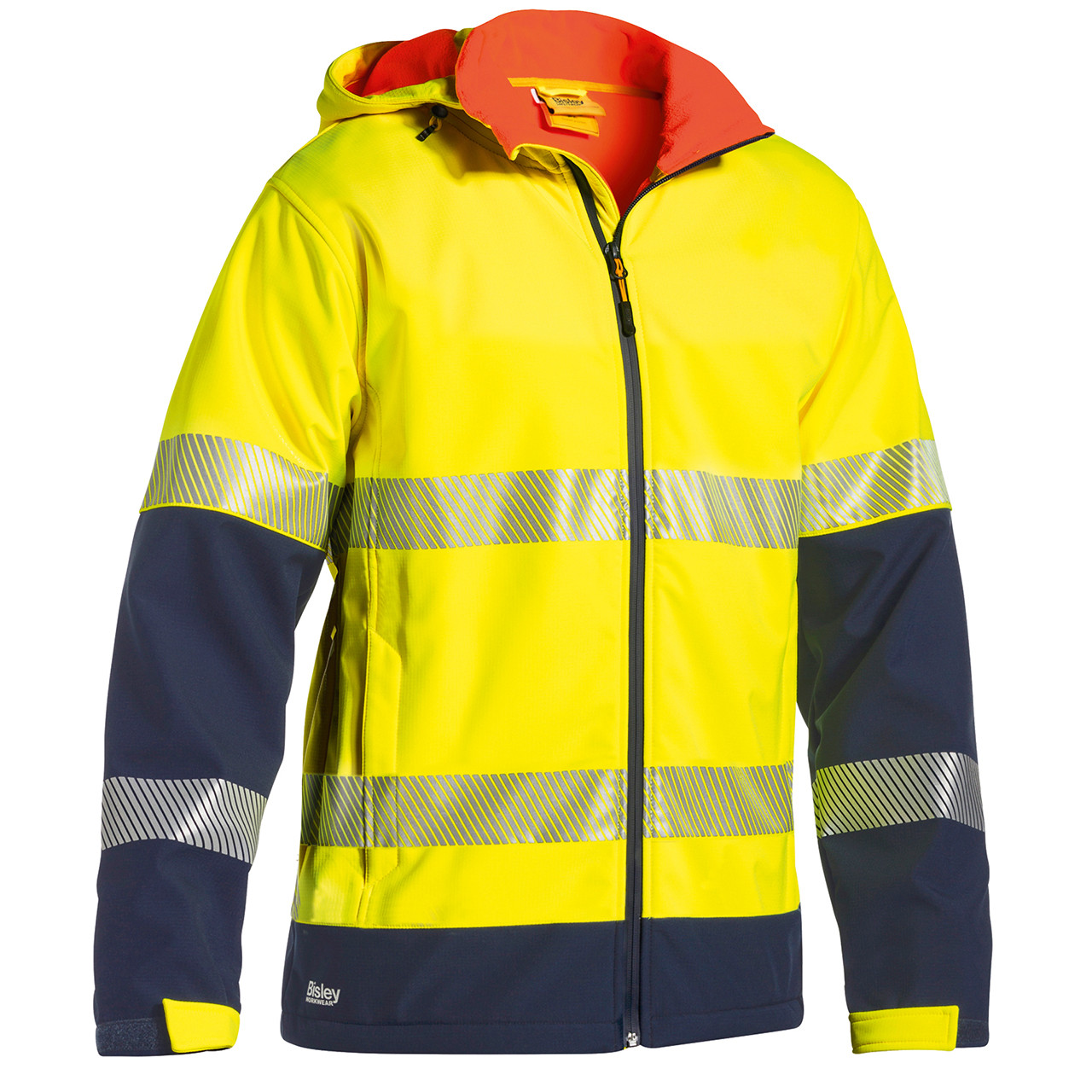 Photograph of Bisley 3m Taped Hi-Vis Ripstop Bonded Fleece Jacket