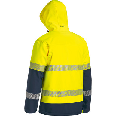 Further photograph of Bisley 3m Taped Hi-Vis Ripstop Bonded Fleece Jacket