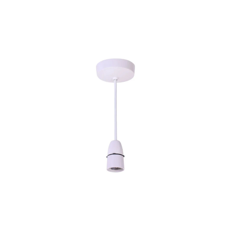 Photograph of Deta Electrical Pendant Short Skirt, B22 T2, White, 10 Year Warranty, 152.4mm