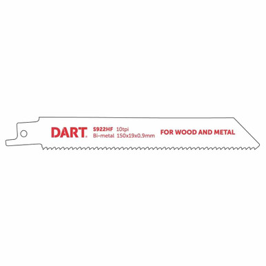 Further photograph of Dart S922Hf Metal Cutting Reciprocating Blade Pk 5