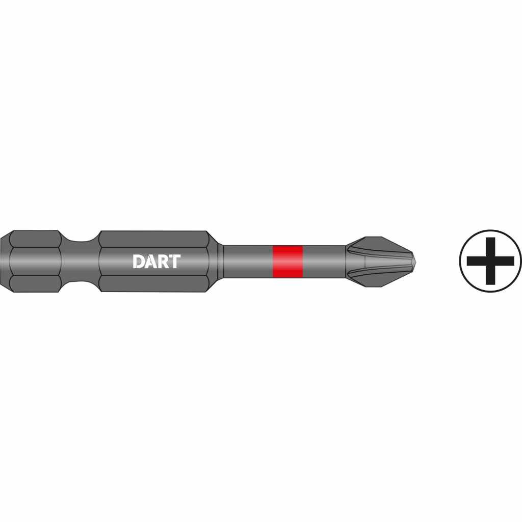 Photograph of Dart Ph2 50mm Impact Driver Bit - Pack 10