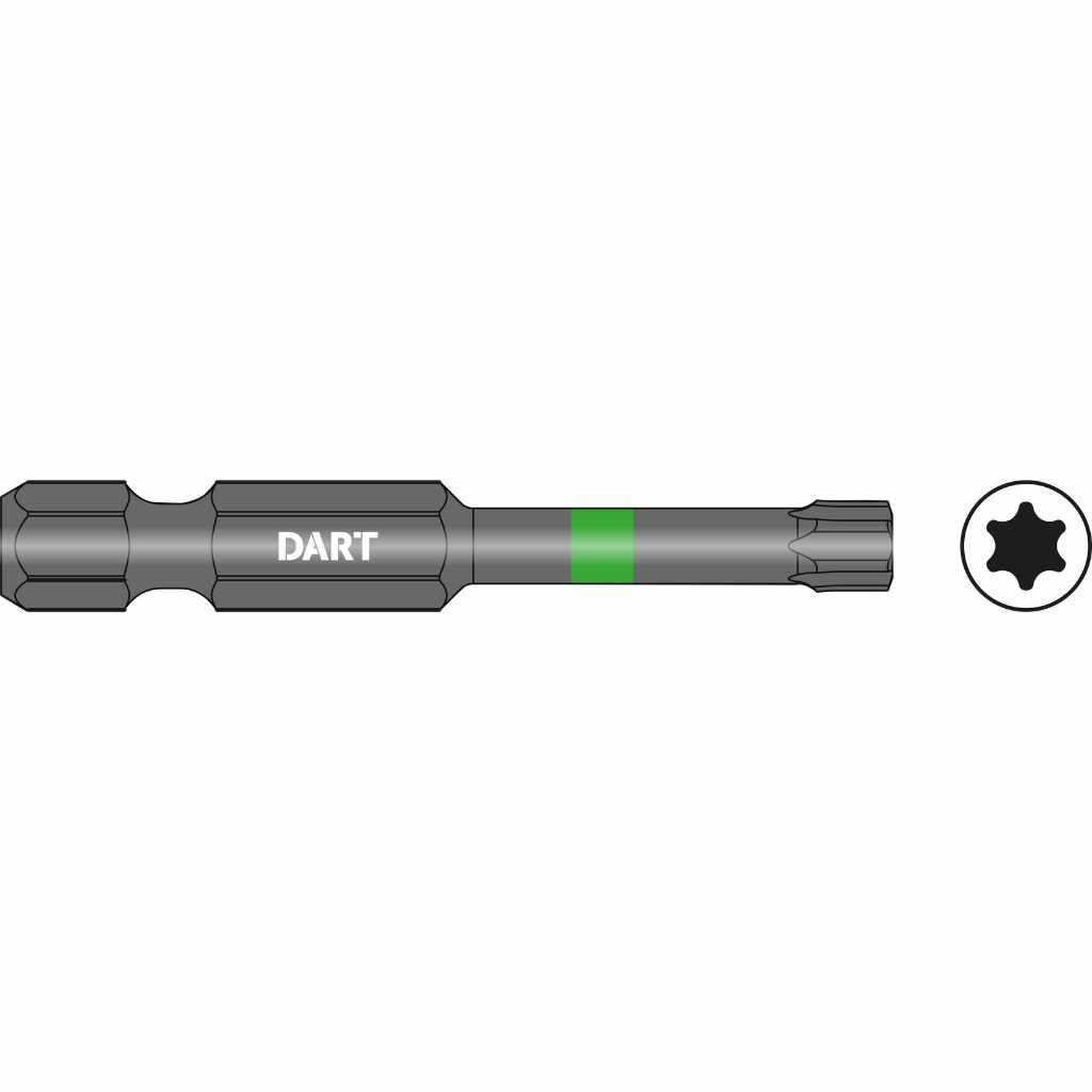 Photograph of Dart T30 50mm Impact Driver Bit - Pack 10