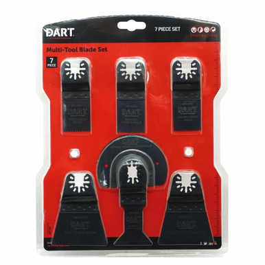 Further photograph of Dart Multi-Tool Blade Set 7-Piece