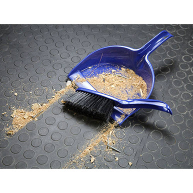 Further photograph of Plastic Dustpan & Brush Set 220mm