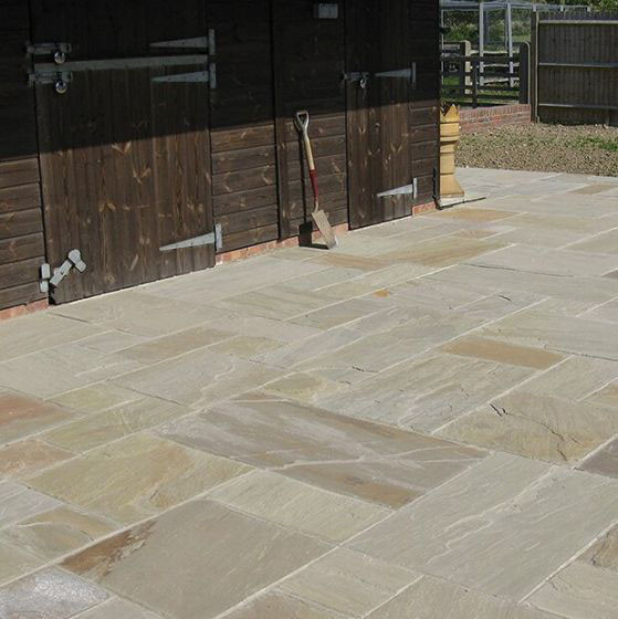 Photograph of Global Stone Sandstone Paving Raj Project Pack 19.52M2