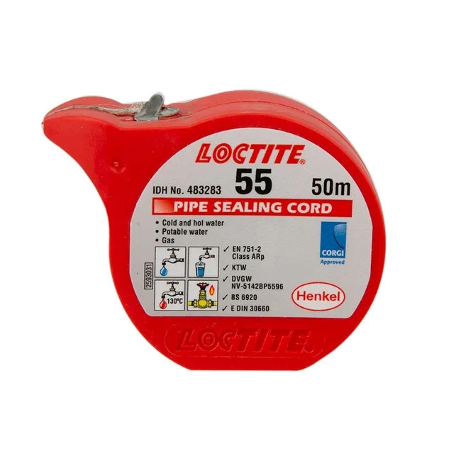 Photograph of Loctite Threadseal 55 Cord 50Mtr