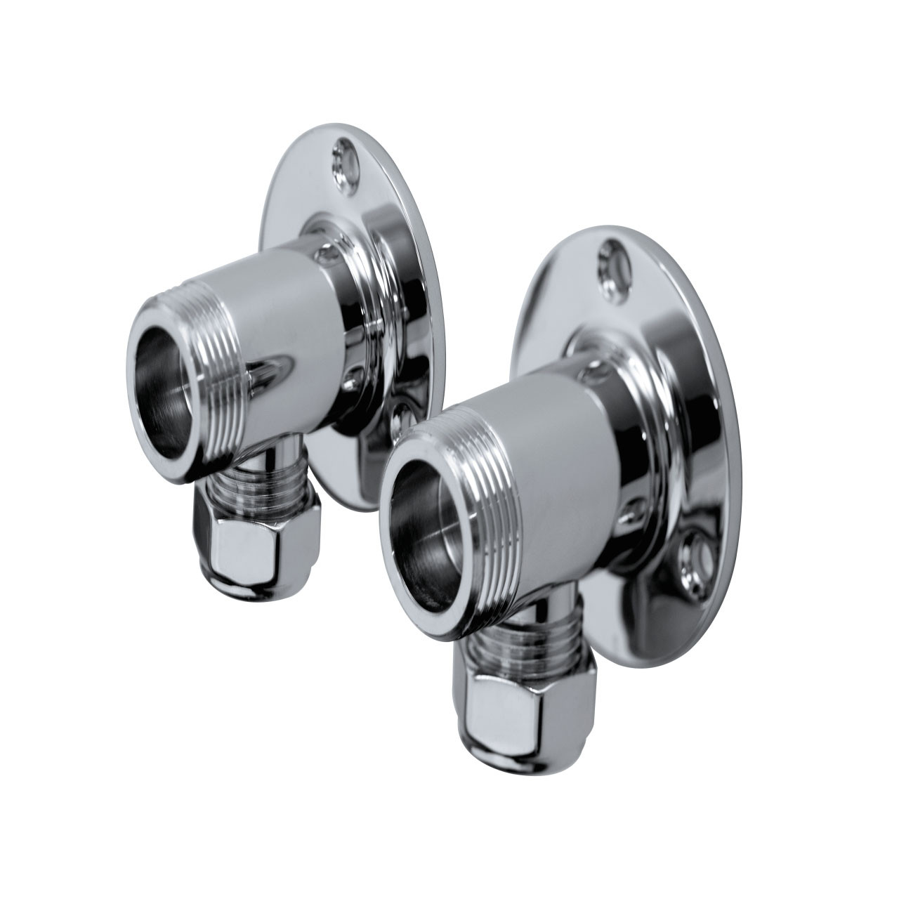 Photograph of Bristan Surface Mounted Pipework Fittings Chrome Plated