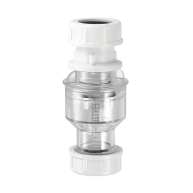 McAlpine Tunvalve Straight Through (Clear) 19/23mm