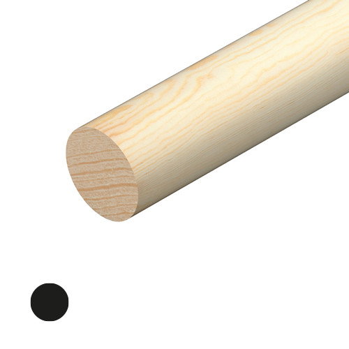 Photograph of Cheshire Pine Dowel 21mm x 21mm x 2400mm PEFC