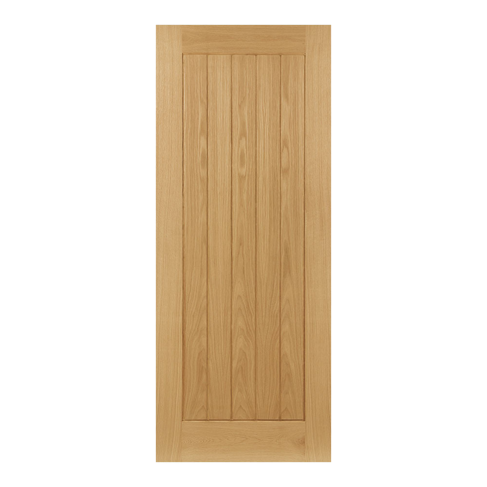 Photograph of Ely Prefinished 5 Panel Internal Oak Door 1981mm x 762mm x 35mm (6'6" x 2'6") FSC