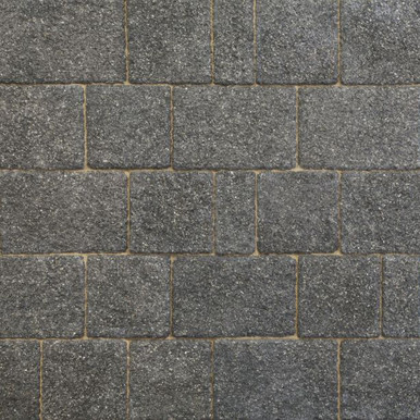 Stonemarket Rio Block Paving 3 Size Carbon (10.75M2/Pack) (12 Rows/Pack)