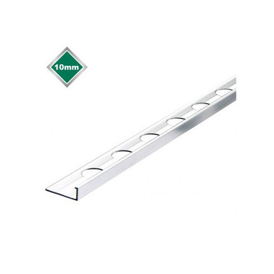 Tile Rite ELT086 10mm Silver L Shape Trade Trim