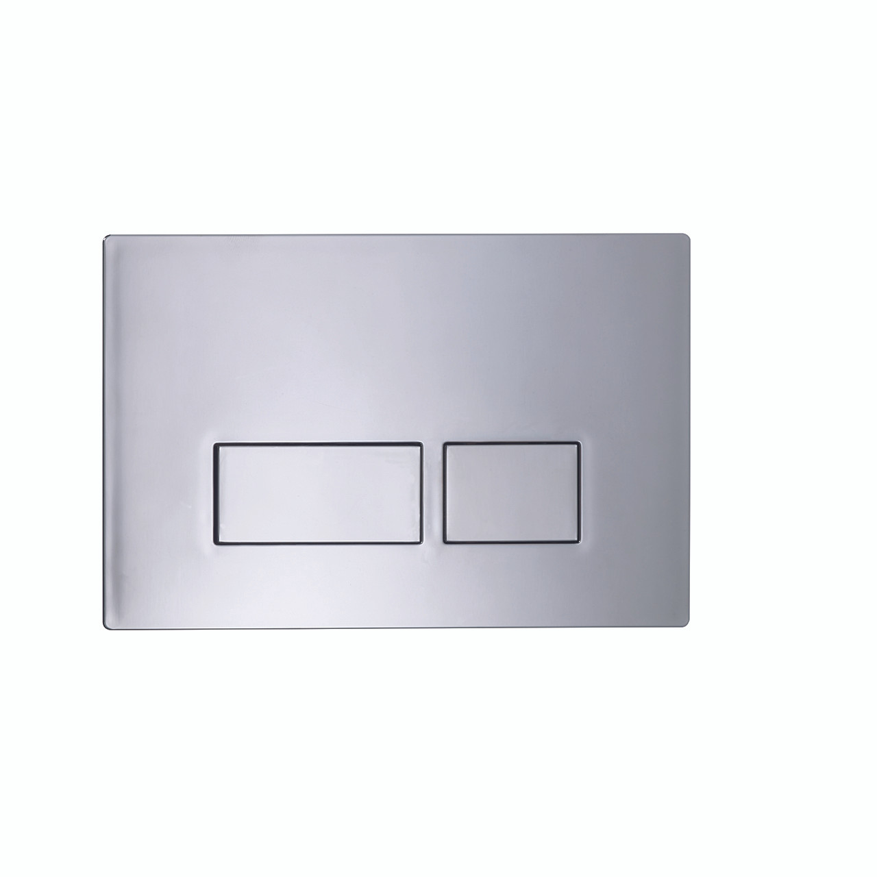 Photograph of Plaza Dual Flush Push Plate Chrome