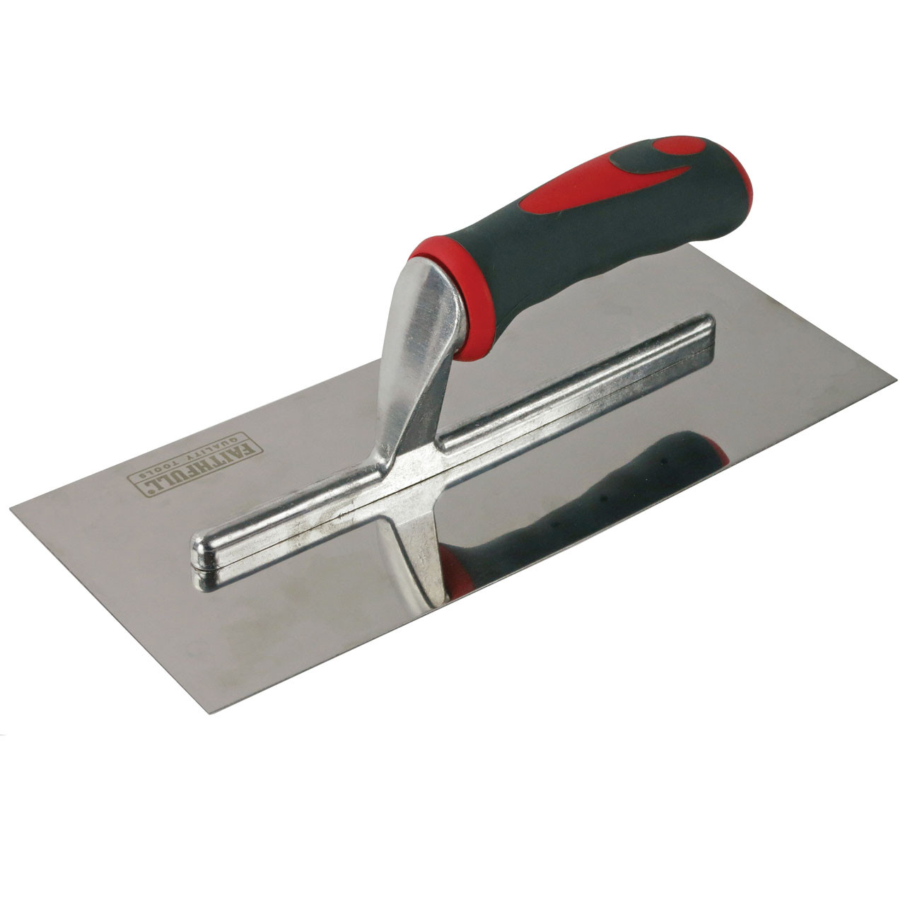 Photograph of Plasterer's Finishing Trowel Stainless Steel Soft Grip Handle 11 x 4.3/4"
