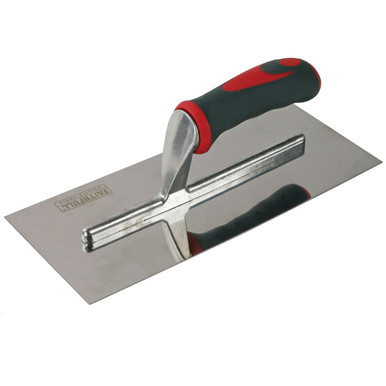 Plasterer's Finishing Trowel Stainless Steel Soft Grip Handle 11 x 4.3/4"