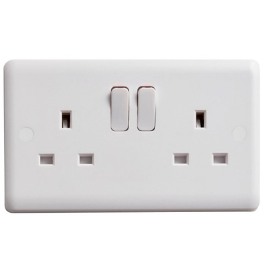 Switched Socket 2-Gang 13A