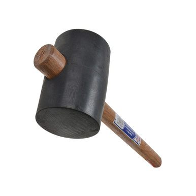 Further photograph of Rubber Mallet - Black 1.1kg (40oz)