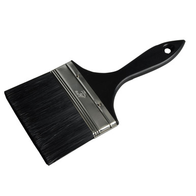 Economy Paint Brush, Synthetic, Plastic Handle, Black Bristle, 100mm product image