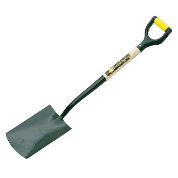 Photograph of Bulldog Evergreen Digging Spade BUL7101, Carbon Steel, 80 x 990 x 80mm, 0.31kg