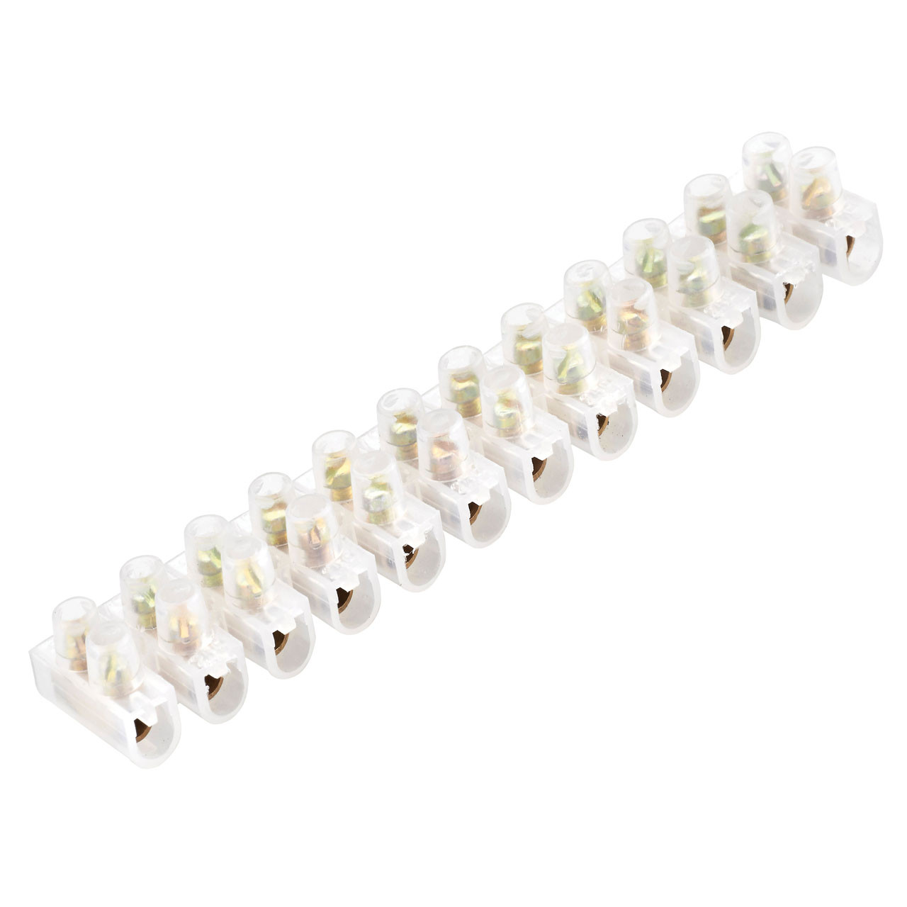 Photograph of SMJ Electrical Connector Strip, 12-Way, 5A, Thermoplastic, VDE Certified, 115x26x26mm