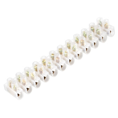 Further photograph of SMJ Electrical Connector Strip, 12-Way, 5A, Thermoplastic, VDE Certified, 115x26x26mm