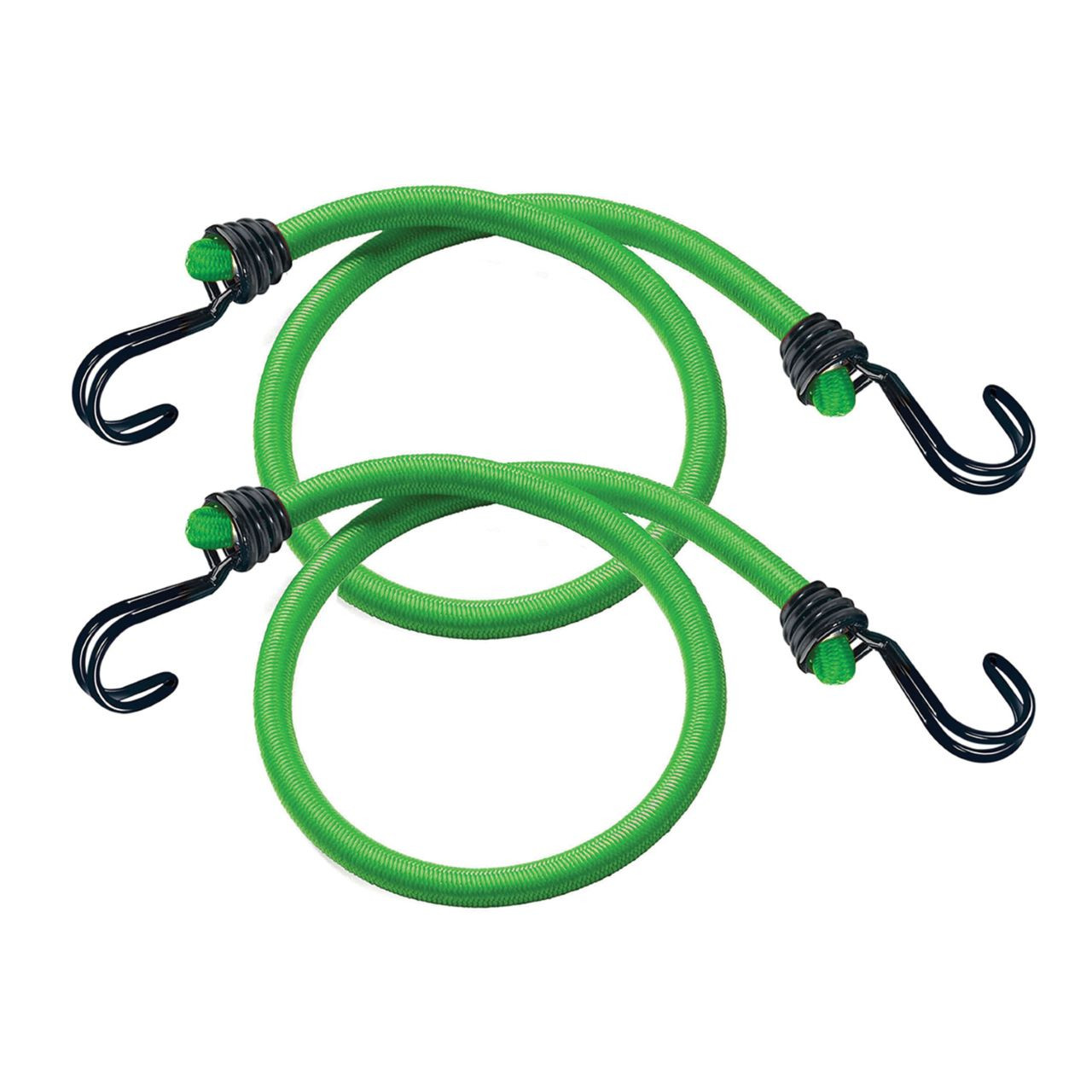 Photograph of Twin Wire Bungee Cord 80cm Green 2 Piece