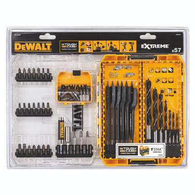   7点ティーセット DT70758 Mixed Drill & Bit Set (57 Piece)