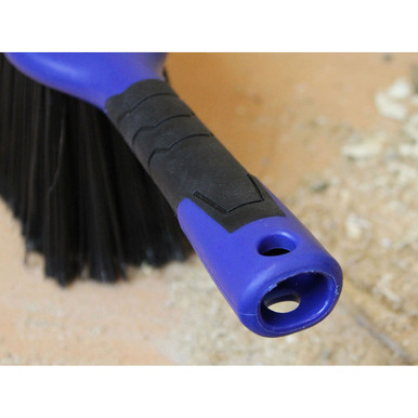 Further photograph of Faithfull Dustpan and Brush Set, Plastic, Blue, 391mm Bristle Length