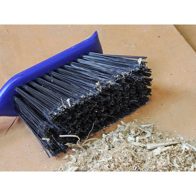 Further photograph of Faithfull Dustpan and Brush Set, Plastic, Blue, 391mm Bristle Length