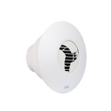 Further photograph of Airflow Icon 30 White Flow Fan, Electric, Surface/Recessed Mount, 15.5W, 240V