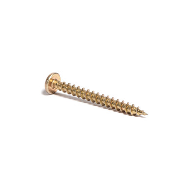 Further photograph of Reisser R2 Woodscrews Pan Head Screws Yellow 5.0 X 60mm (10G) - Pack of 200