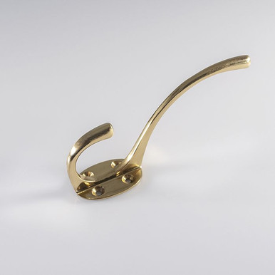 Polished Brass Coat Hook