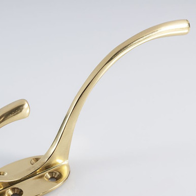 Further photograph of Carlisle Brass Victorian Hat & Coat Hook Polished Brass