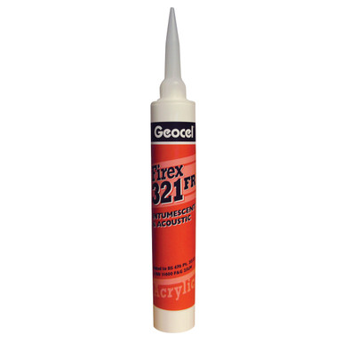 Further photograph of Geocel Firex 321 Acrylic & Acoustic Sealant White 380ml