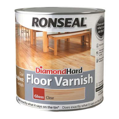 Further photograph of Ronseal Diamond Hard Floor Varnish 5L