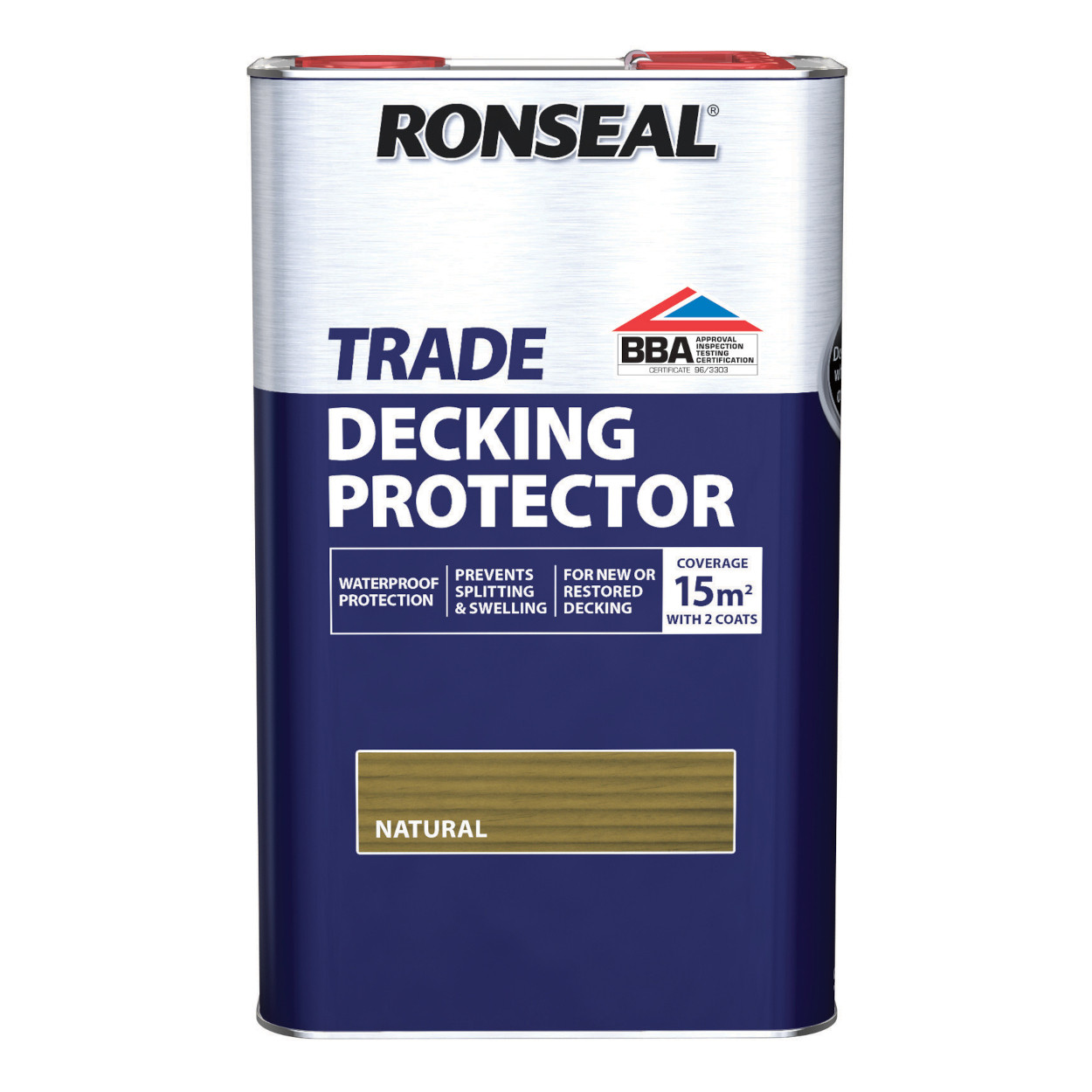 Photograph of Ronseal Trade Decking Protector Natural 5L