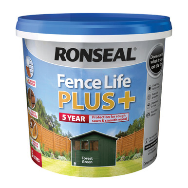 Ronseal Fence Life Plus Forest Green 5L product image