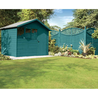 Further photograph of Ronseal Fence Life Plus Teal 5L