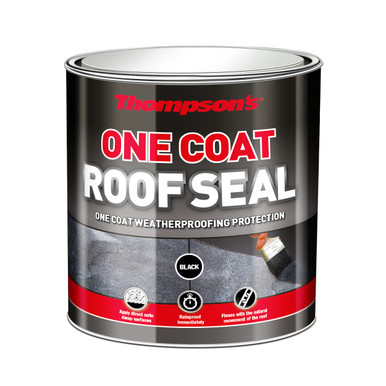 Further photograph of Thompson's One Coat Roof Seal Black 5L