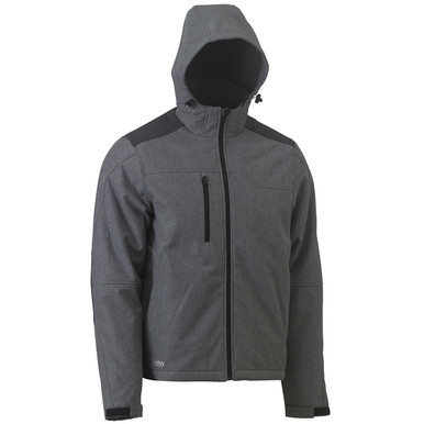 Further photograph of Bisley Flex & Move Size M Waterproof Jacket Charcoal