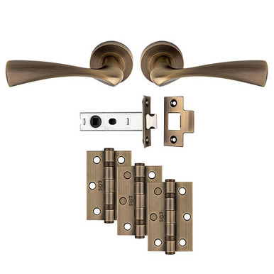 Carlisle Brass Antique Brass Belas Latch Ultimate Door Pack