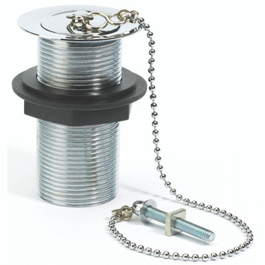 Embrass Chrome Brass Basin Waste Solid Plug & Chain 1.1/4 x 3 1/2 product image