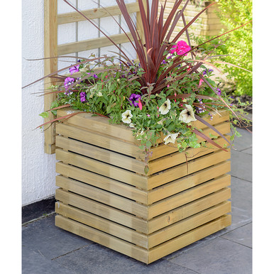 Grange Contemporary Square Planter 400 x 400 x 390mm Green product image
