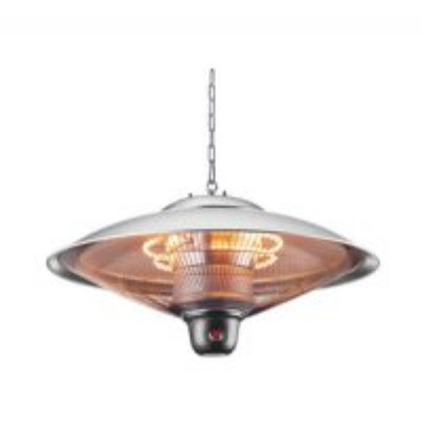 Photograph of Forum Lighting Solutions Silver Aluminium Pendant Heater, 2000W, IP34