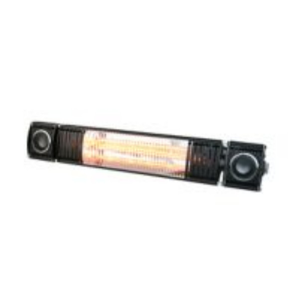 Photograph of Forum Lighting Solutions Black Wall Mount Heater, 2000W, Bluetooth Speaker