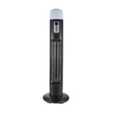 Further photograph of Forum Lighting Solutions Gun Metal Patio Heater, 3000W, Floor Standing Mount, 2 Heat Settings